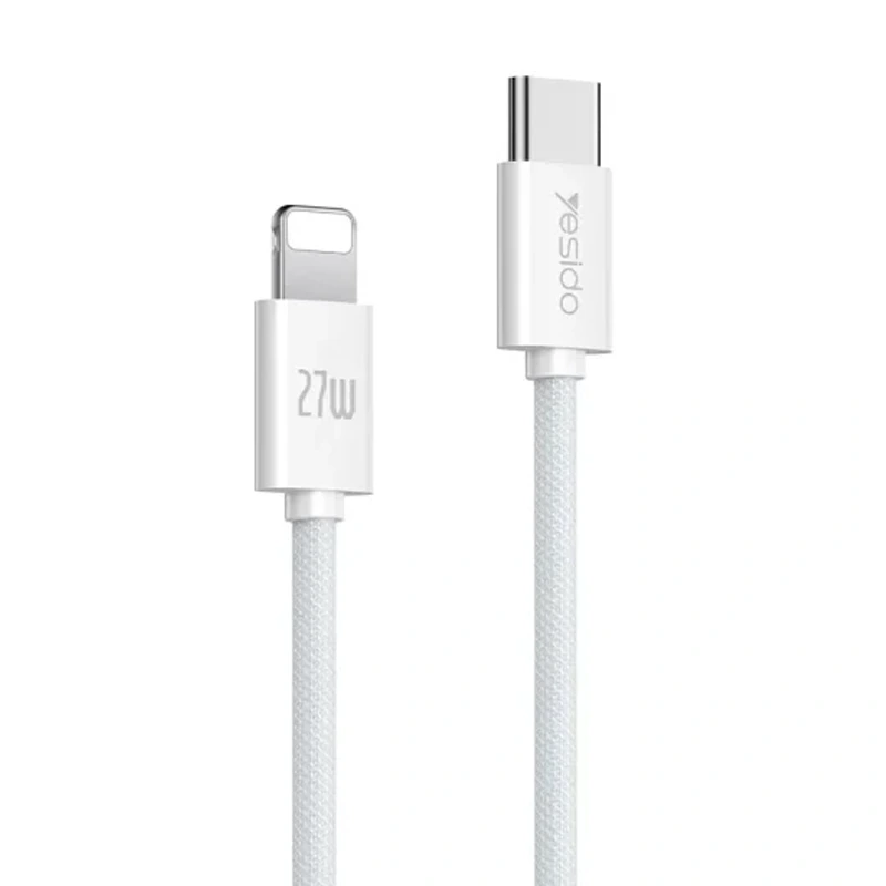 کابل تایپ سی به لایتنینگ فست شارژ 27 وات یسیدو yesido ca170